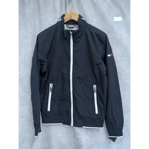 Tommy Hilfiger Yachting Bomber Jacket Navy Full Zip Mens Small